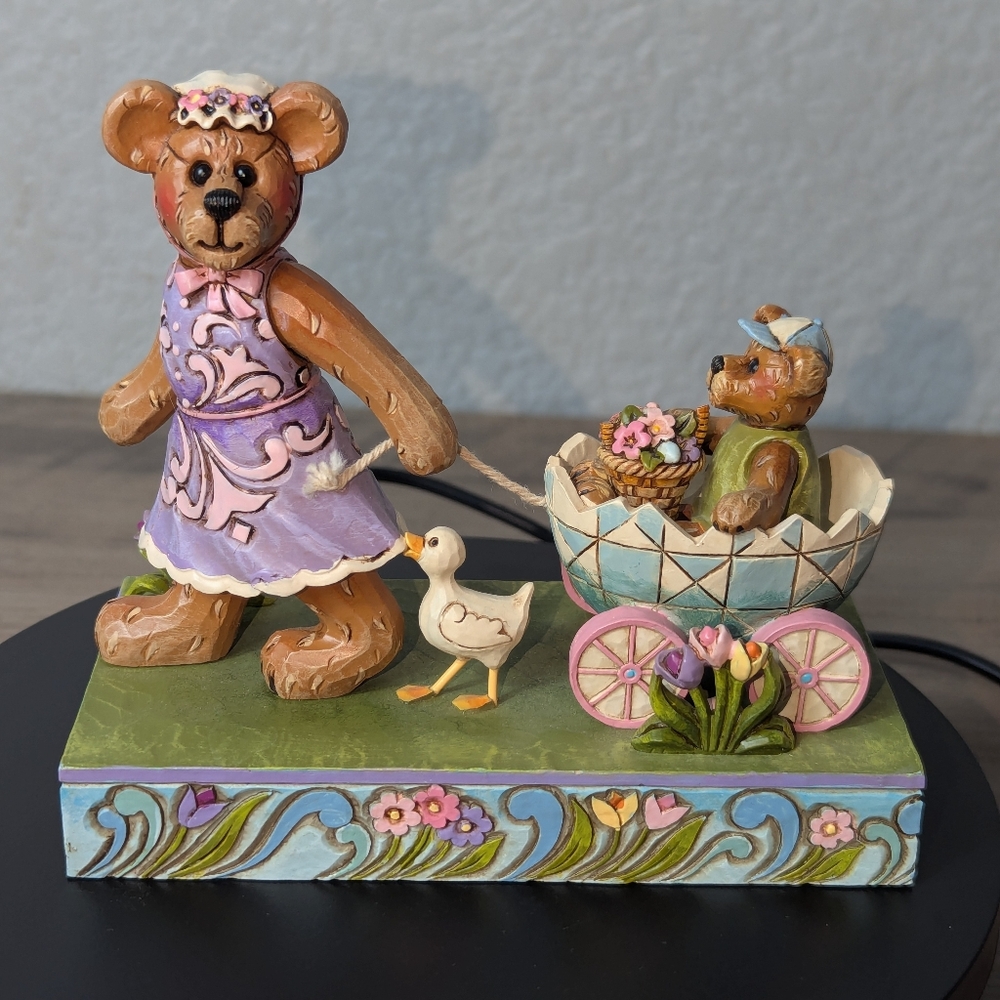 Jim Shore Boyds Momma Bearsdale With Petey Easter Parade
